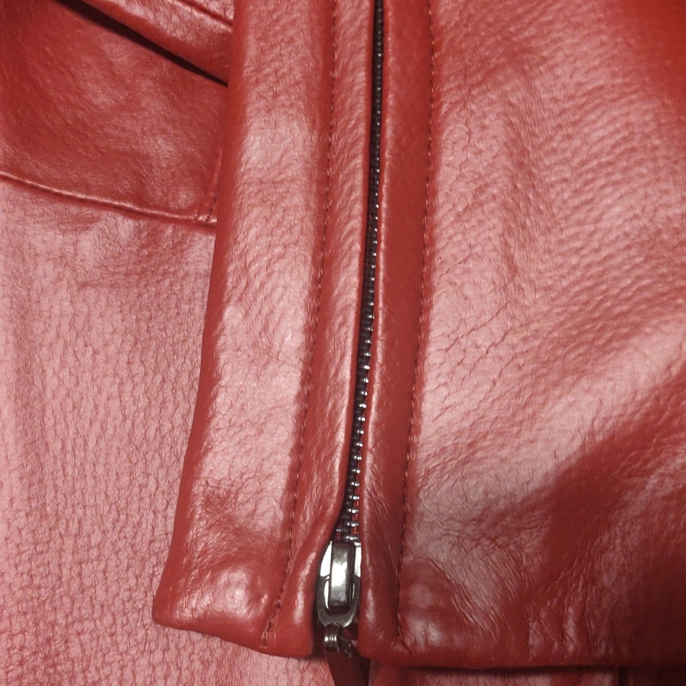 Terry Lewis Red Leather Jacket